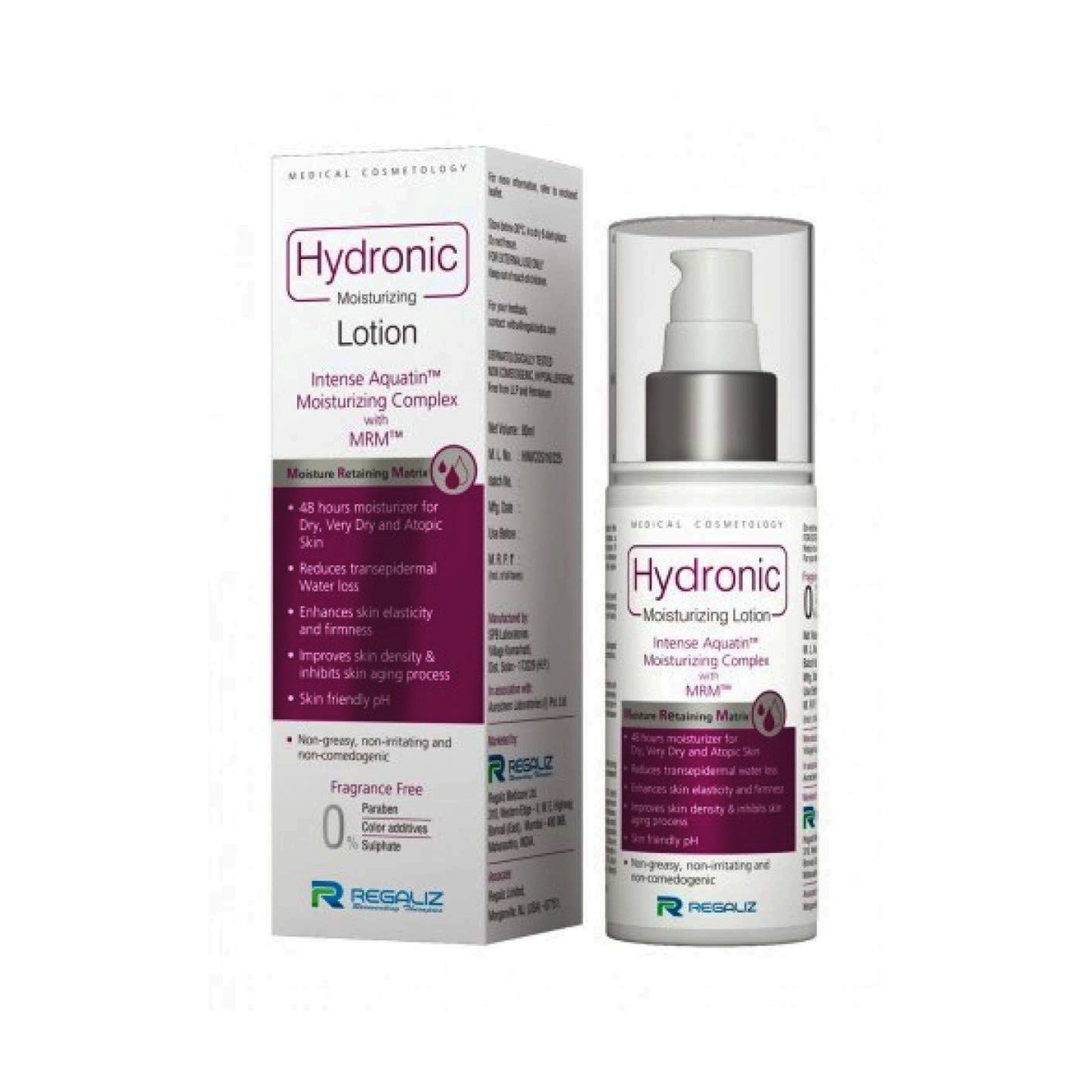 hydronic moisturizing lotion with intense aquatin™ complex & mrm™