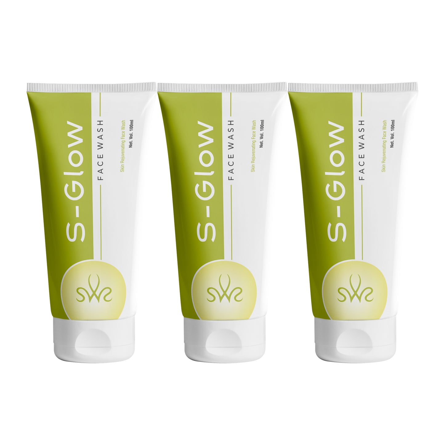 s-glow face wash – skin rejuvenating face wash with vitamin e & pine bark extract – 100 ml