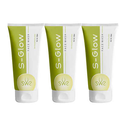 S-Glow Face Wash – Skin Rejuvenating Face Wash with Vitamin E & Pine Bark Extract – 100 ml