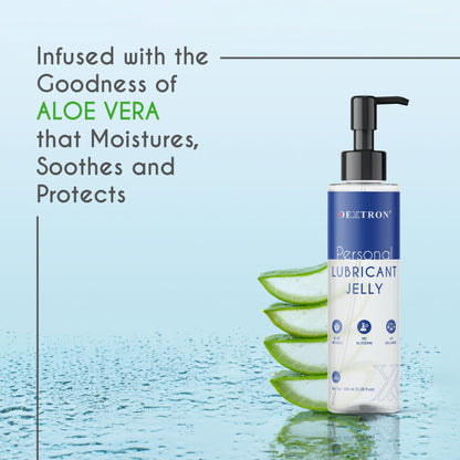 DEXTRON® Personal Lubricant Jelly – Aloe Infused, No Glycerin, pH Balanced, 100 ml