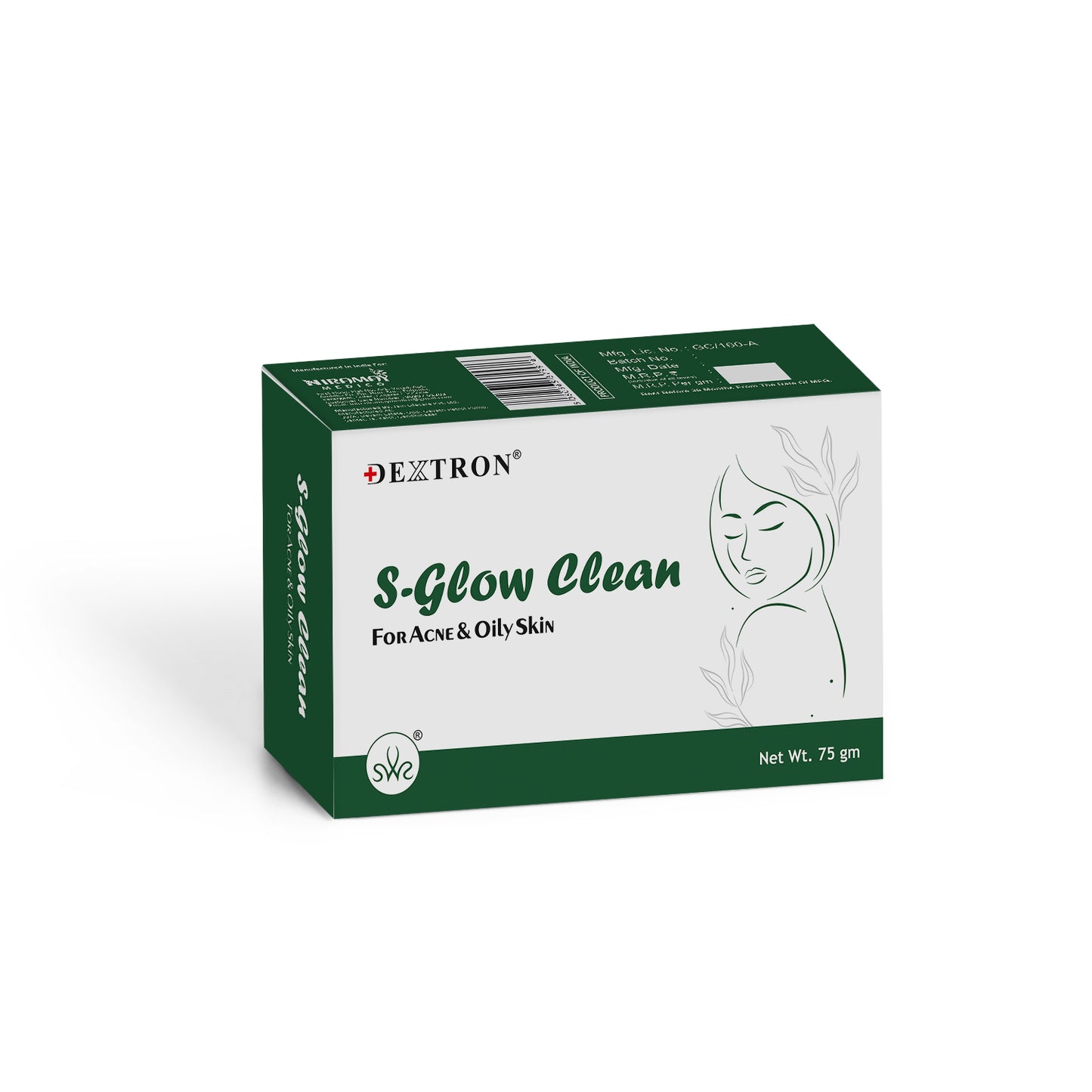 glutathione s-glow clean soap face acne & oily skin 