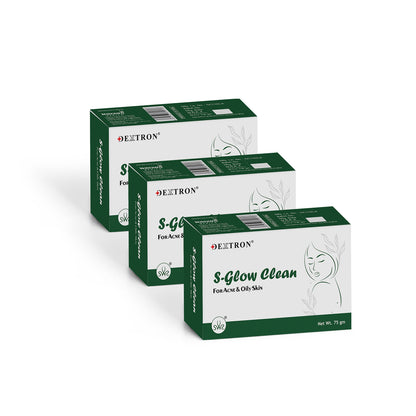 Glutathione S-Glow Clean Soap Face Acne & Oily Skin 