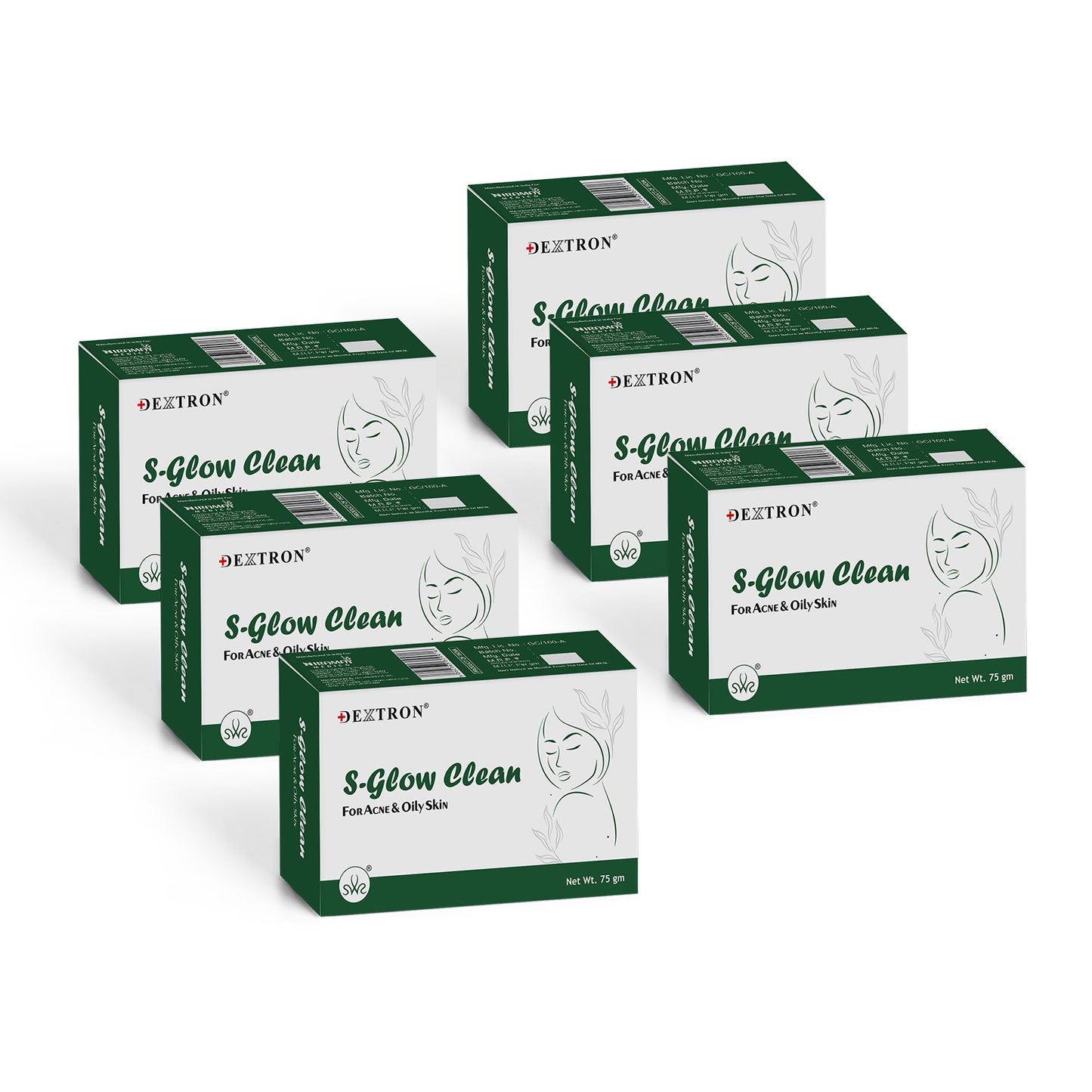 glutathione s-glow clean soap face acne & oily skin 