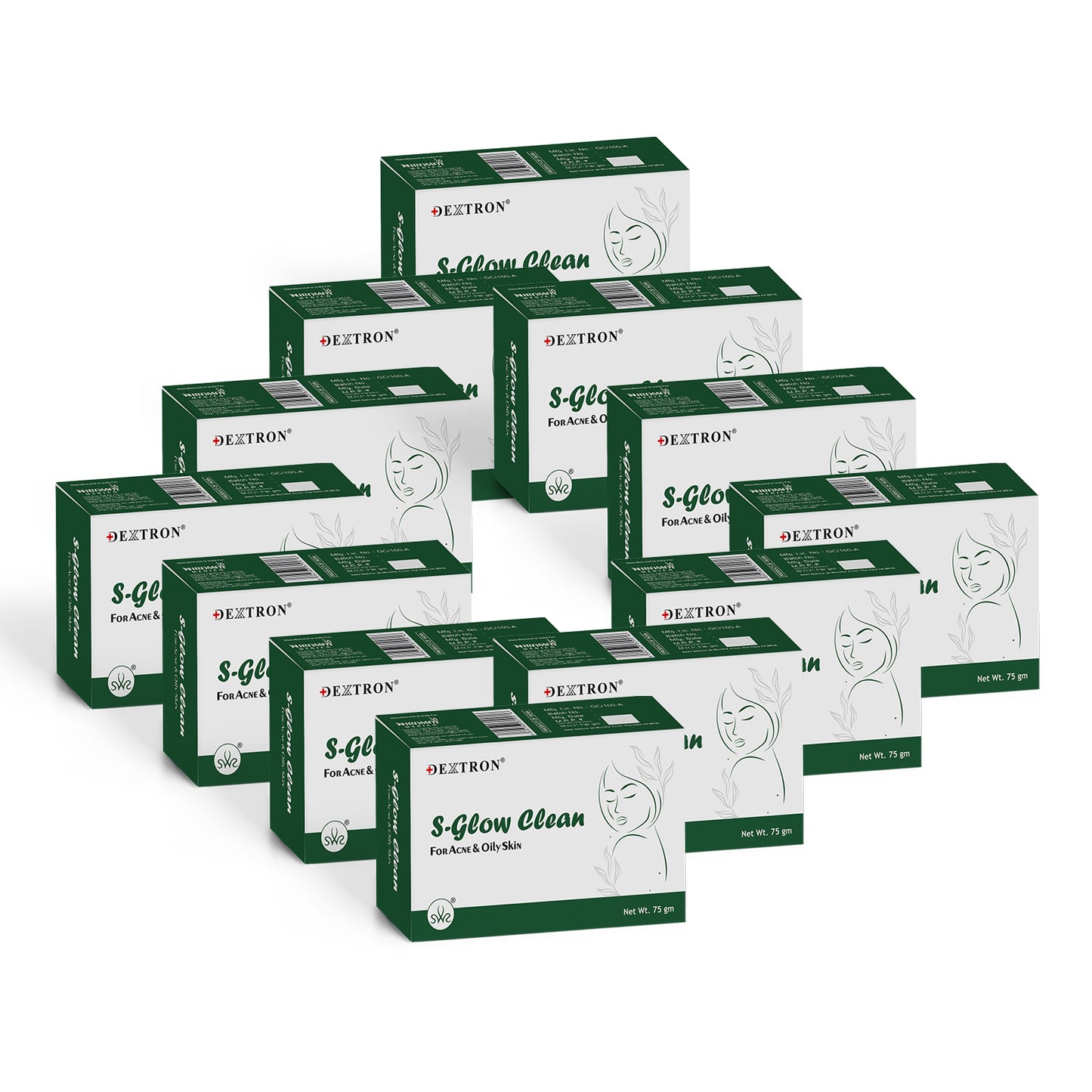 glutathione s-glow clean soap face acne & oily skin 