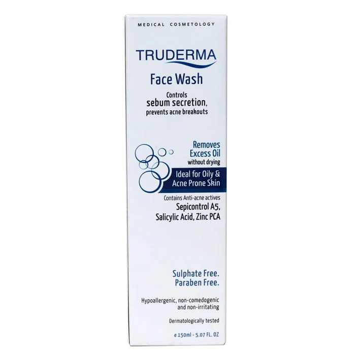 Truderma Face Wash for Oily & Acne-Prone Skin | Salicylic Acid, Zinc ...