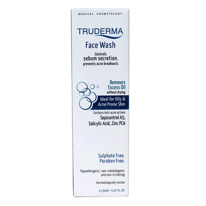 Truderma Face Wash | Sebum Control & Anti-Acne | Sulphate-Free | 250ml