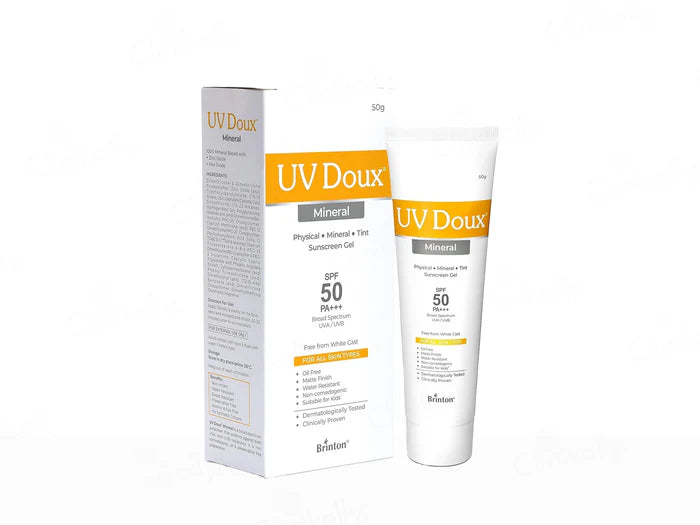 UV Doux Mineral Physical Tint Sunscreen Gel | SPF 50 PA+++ 