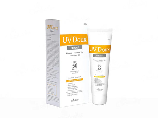 UV Doux Mineral Physical Tint Sunscreen Gel | SPF 50 PA+++ 