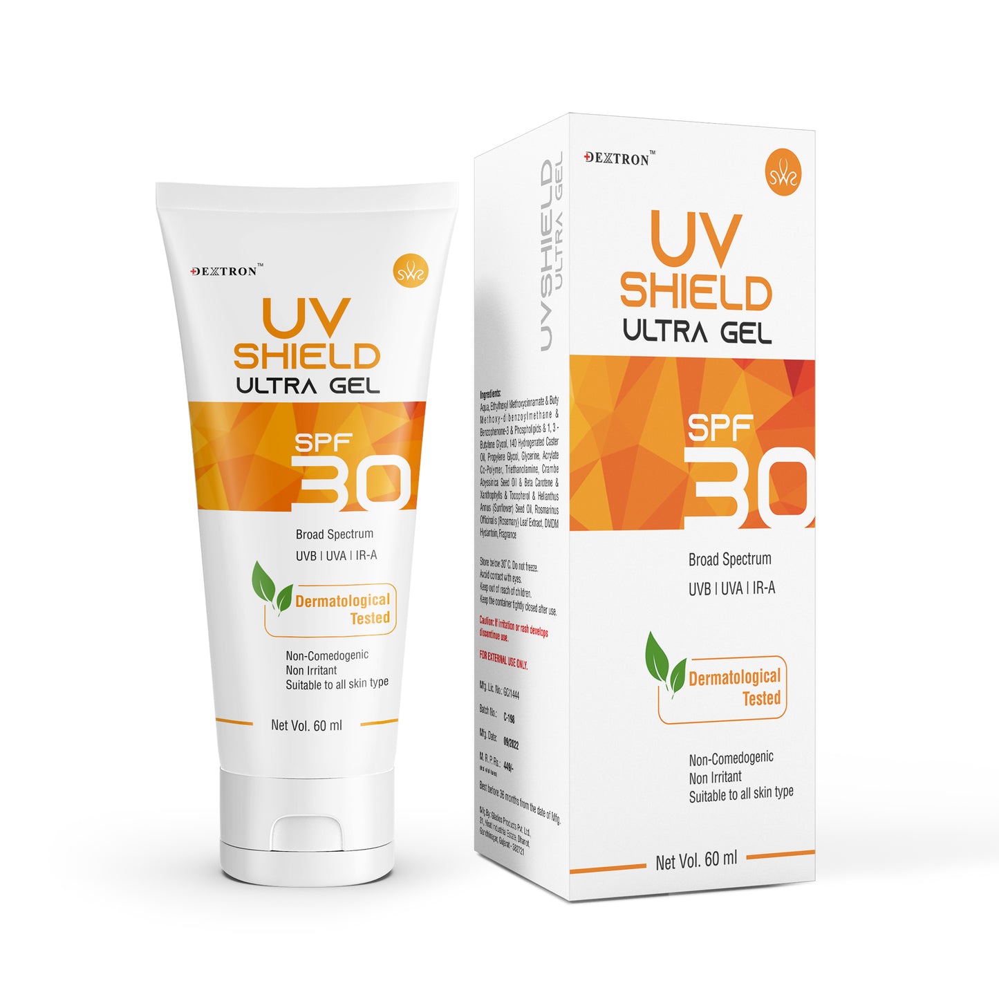 uv shield ultra gel spf 30 – broad spectrum sunscreen for all skin types – 60 ml