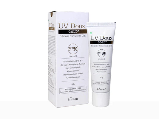 UV Doux GOLD Silicone Sunscreen Gel – SPF 50 PA+++