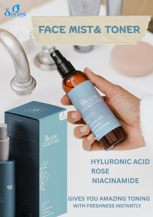 Dr. Glow Face Mist & Toner – With Hyaluronic Acid, Niacinamide, Rose & Green Tea | Instant Toning & Hydration