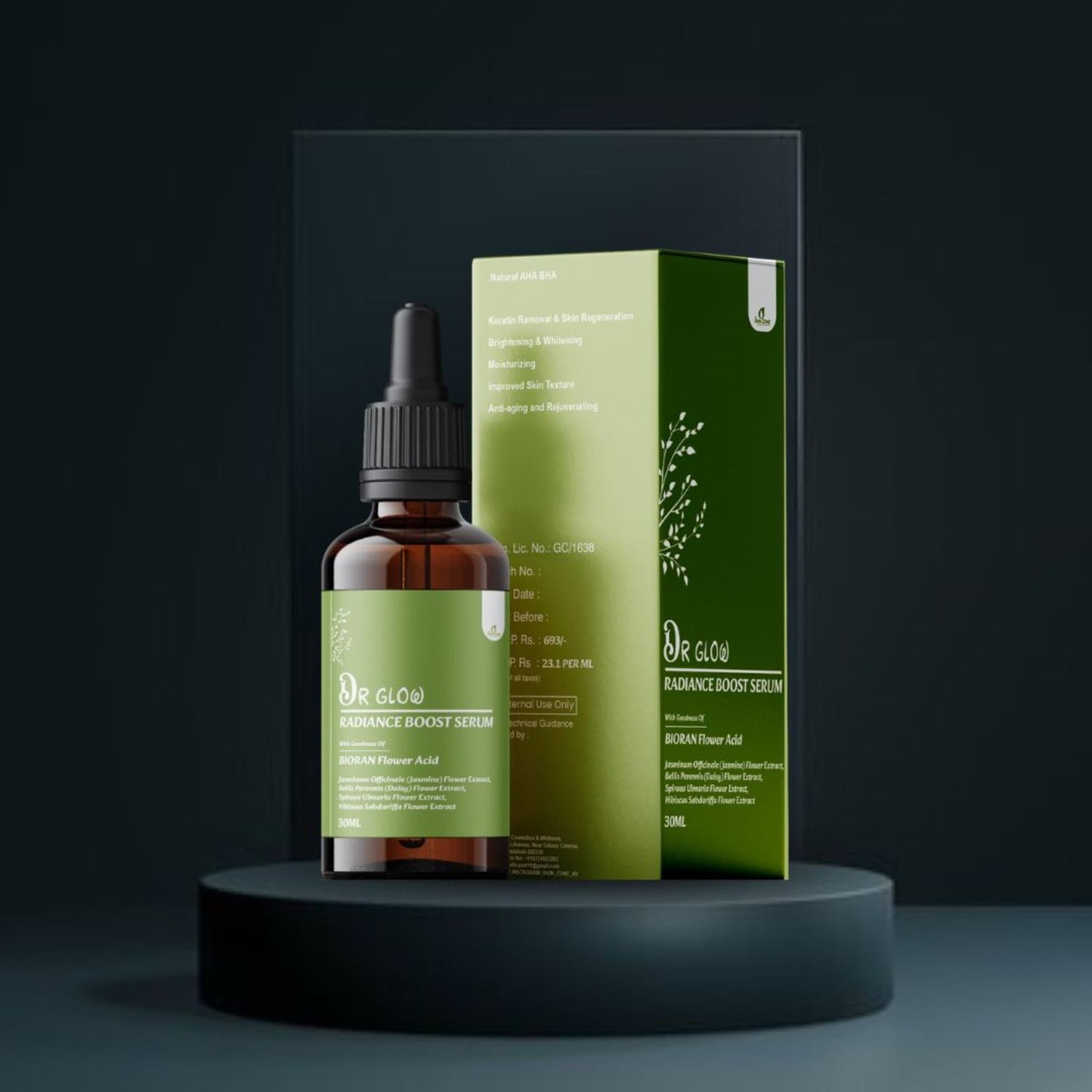 dr. glow radiance boost serum – 30ml | for brightening, skin texture & anti-ageing
