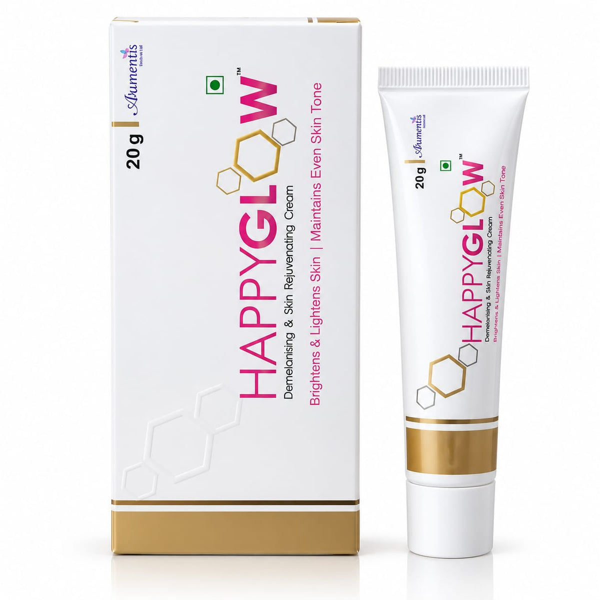 happy glow depigmenting & skin rejuvenating cream – 20g