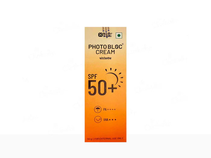 photo bloc cream – broad spectrum sunscreen spf 50+ pa+++ – 50g