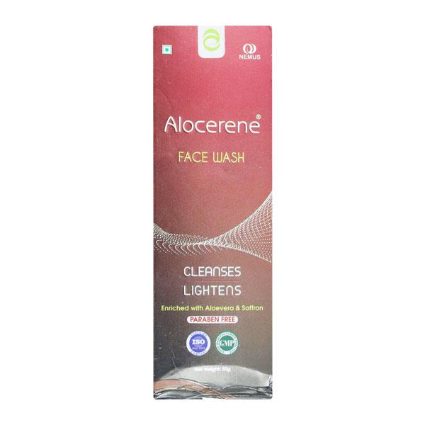 alocerene face wash – with aloe vera & saffron for clean, bright skin