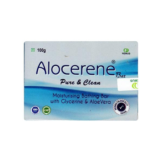  Alocerene Soap – Moisturising Bathing Bar with Glycerine & Aloe Vera (Pack of 3, 100g Each)