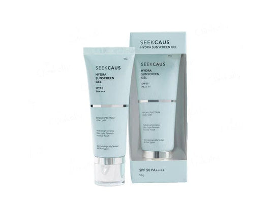 SEEKCAUS Hydra Sunscreen Gel SPF 50 PA++++ | Lightweight UV Protection | 50g