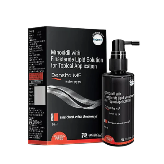 Densita MF Hair Regrowth Topical Solution | Minoxidil 5% + Finasteride + Redensyl | Alcohol-Free Formula | For Men & Women | 60ml