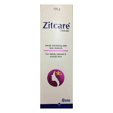 Zitcare Cleanser – Gentle Exfoliating Daily Face Wash | Non-Comedogenic | 100g