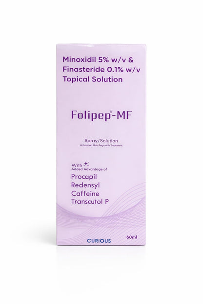 Folipep-MF Topical Solution – Minoxidil 5% + Finasteride 0.1% for Hair Regrowth