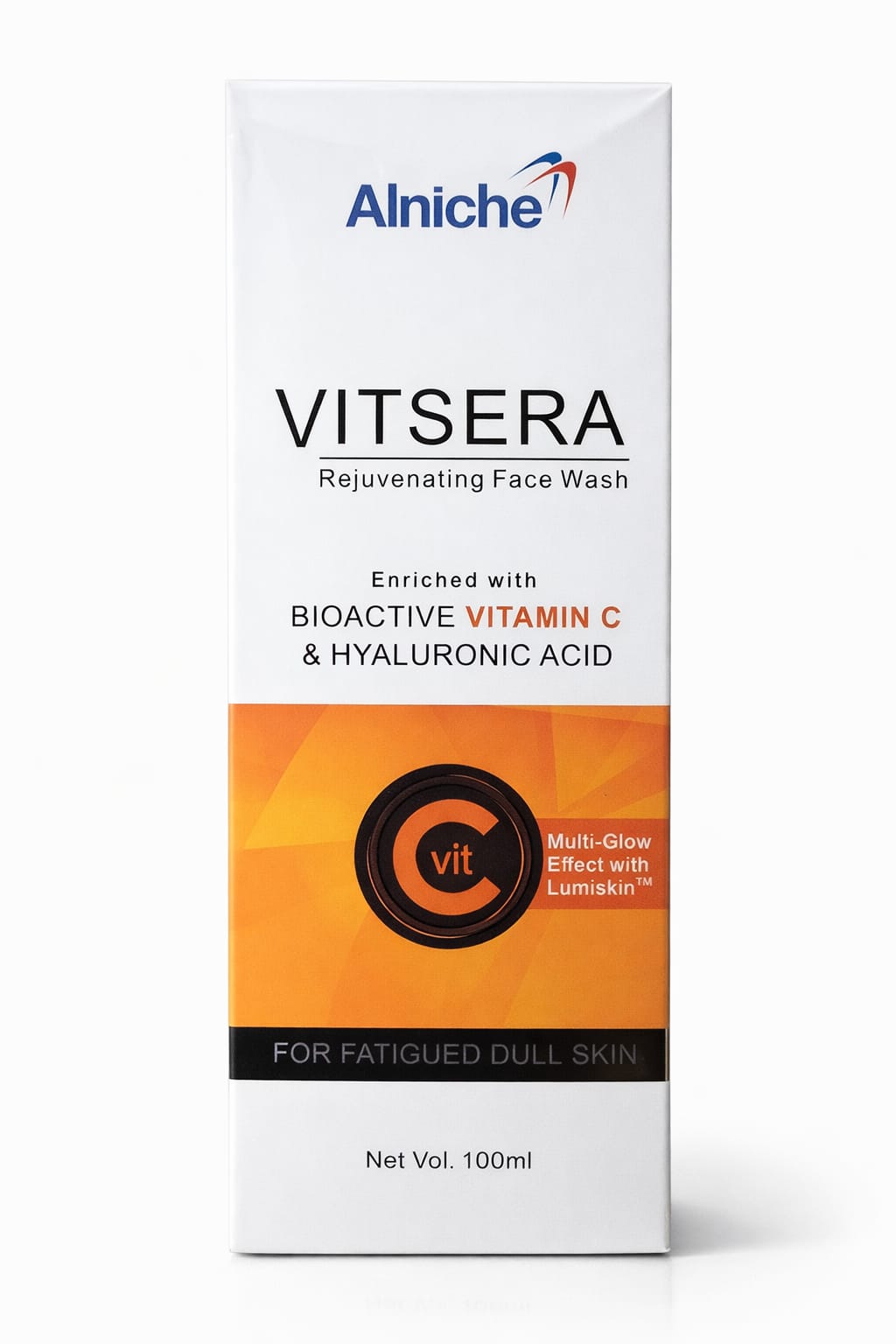 vitsera rejuvenating face wash 100ml – vitamin c & hyaluronic acid for glowing skin