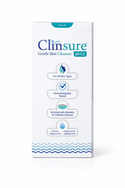 Clinsure Gentle Skin Cleanser – pH 5.5 | With Colloidal Oatmeal & Allantoin | For All Skin Types