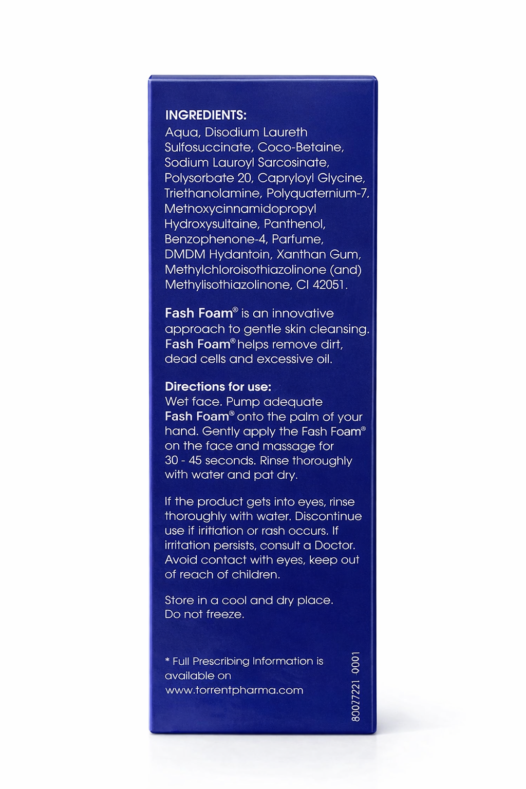 fash foam foaming face wash – sulfate-free cleanser for all skin types (100 ml)