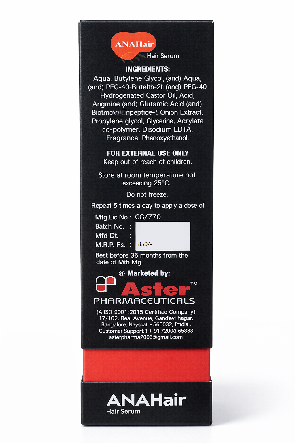 anahair hair serum – advanced anti-hair fall formula | 75 ml
