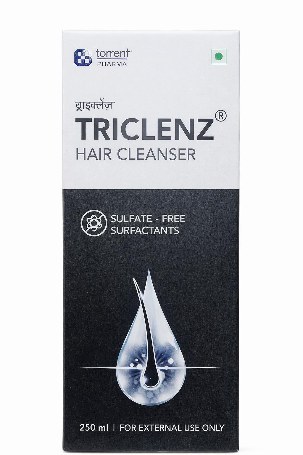 triclenz hair cleanser – sulfate-free gentle hair wash with niacinamide (250 ml)