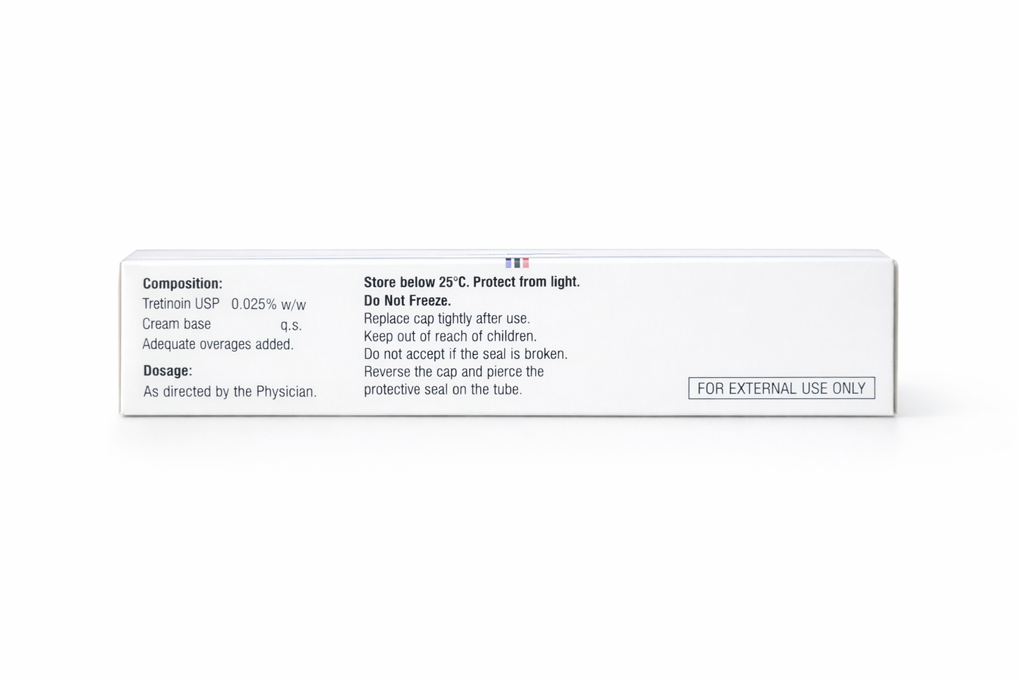 tretinoin cream usp 0.025% (20g) – retinoid cream for acne & skin renewal