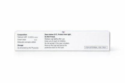 Tretinoin Cream USP 0.025% (20g) – Retinoid Cream for Acne & Skin Renewal