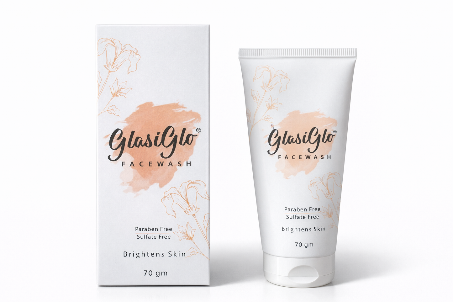 glasiglo face wash with vitamin c – brightening & deep cleansing formula | paraben & sulphate free | 70g