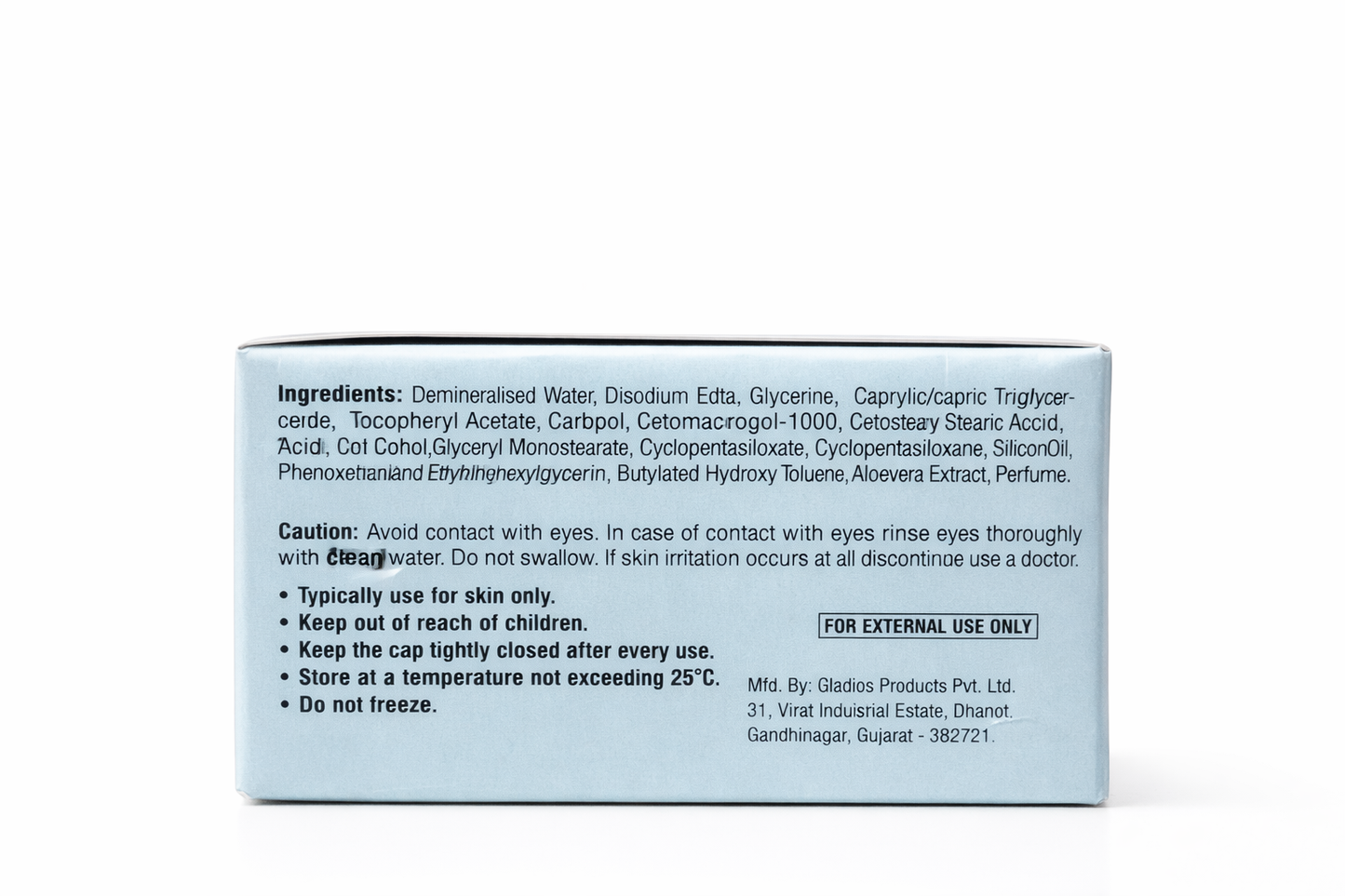 crely moisturising cream with aloe vera & vitamin e – 75gm