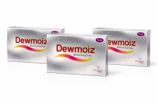Dewmoiz Moisturising Bathing Soap – Pack of 3 | Gentle Cleanser with Skin Hydrators
