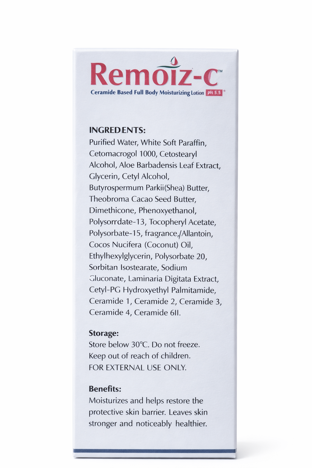 remoiz-c ceramide-based full body moisturizing lotion | 100ml