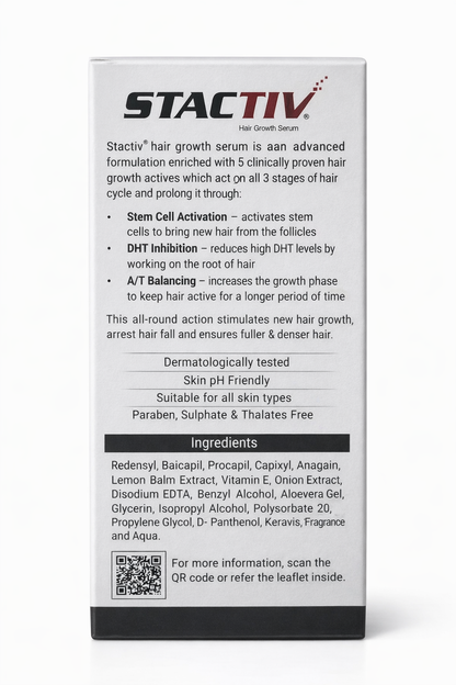 STACTIV Hair Growth Serum – Advanced Stem Cell Activation & Hair Regeneration | 60ml