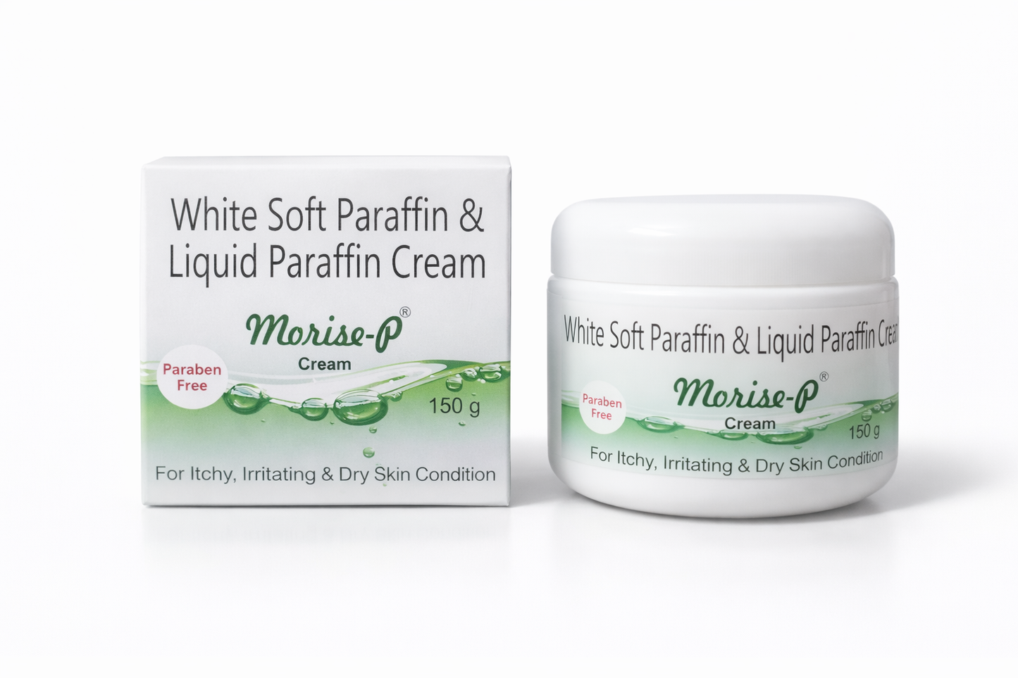 morise-p cream – 150g | soothing emollient for dry, itchy & irritated skin | paraben-free