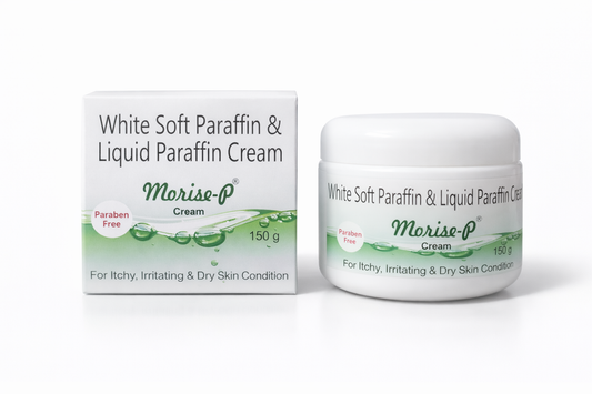 Morise-P Cream – 150g | Soothing Emollient for Dry, Itchy & Irritated Skin | Paraben-Free