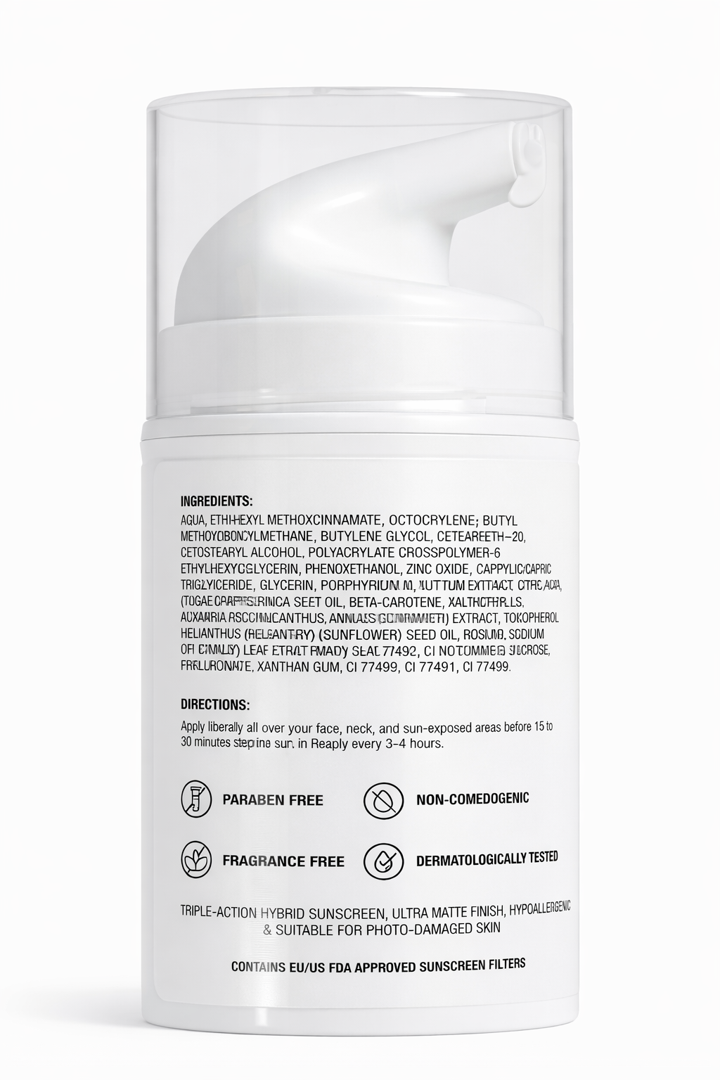 solglo hybrid sunscreen spf 70 pa++++ | broad spectrum uv, blue light & pollution protection | 50ml