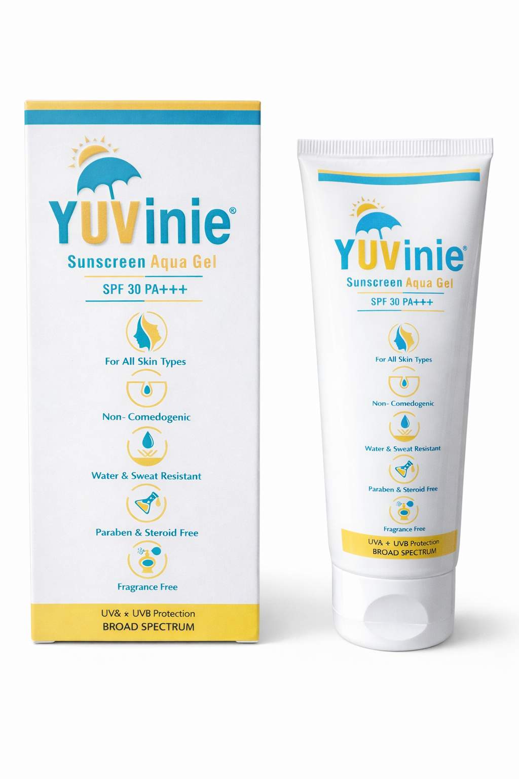yuvinie aqua sunscreen gel - (50g)