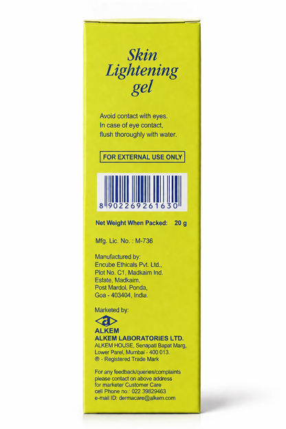 KOJIGLO Gel | Skin Lightening Gel with Kojic Acid, Arbutin & Pine Bark Extract | 20g