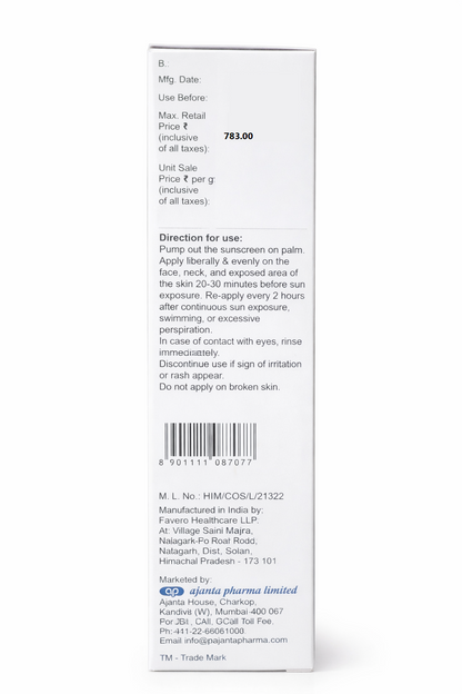 Sunstop Silk SPF 58+ Sunscreen | Solar Smart Age Defying Protection | Matte Skin Feel | Broad Spectrum | Non-Comedogenic & Water Resistant | 50g