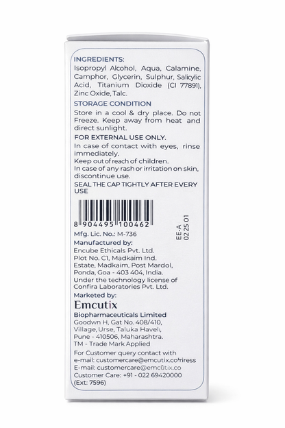Flawlizo Acne Spot Corrector | Fast-Acting Biphasic Treatment with Sulphur & Salicylic Acid | 30ml