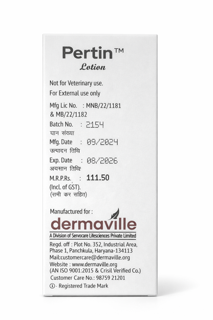 Permethrin Lotion 100ml – Anti-Scabies & Anti-Lice Treatment | Fast Relief | Pertin™ Lotion