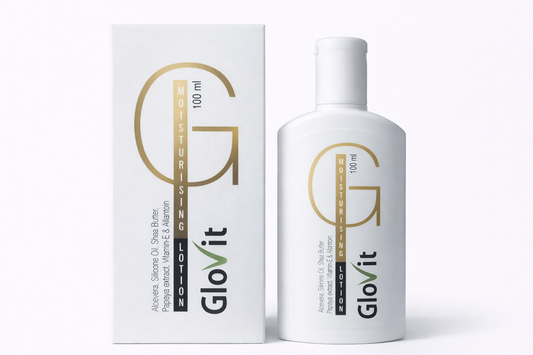 Glovit Moisturising Lotion – 100ml | Aloe Vera, Shea Butter & Vitamin E Lotion for Soft, Hydrated Skin