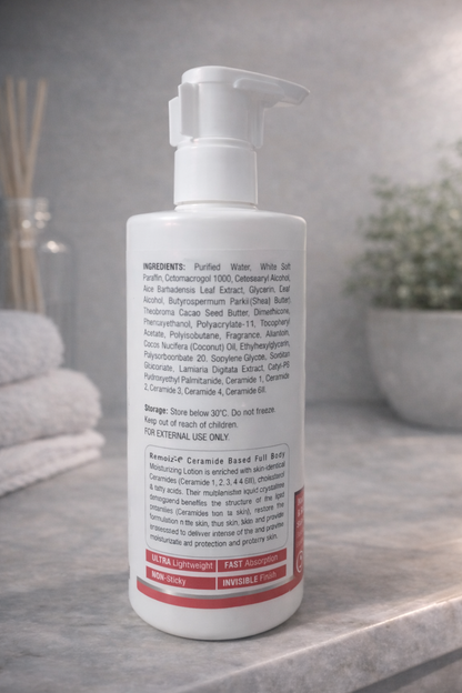 Remoiz-C™ Ceramide-Based Full Body Moisturizing Lotion – Deep Hydration & Barrier Repair | 200ml