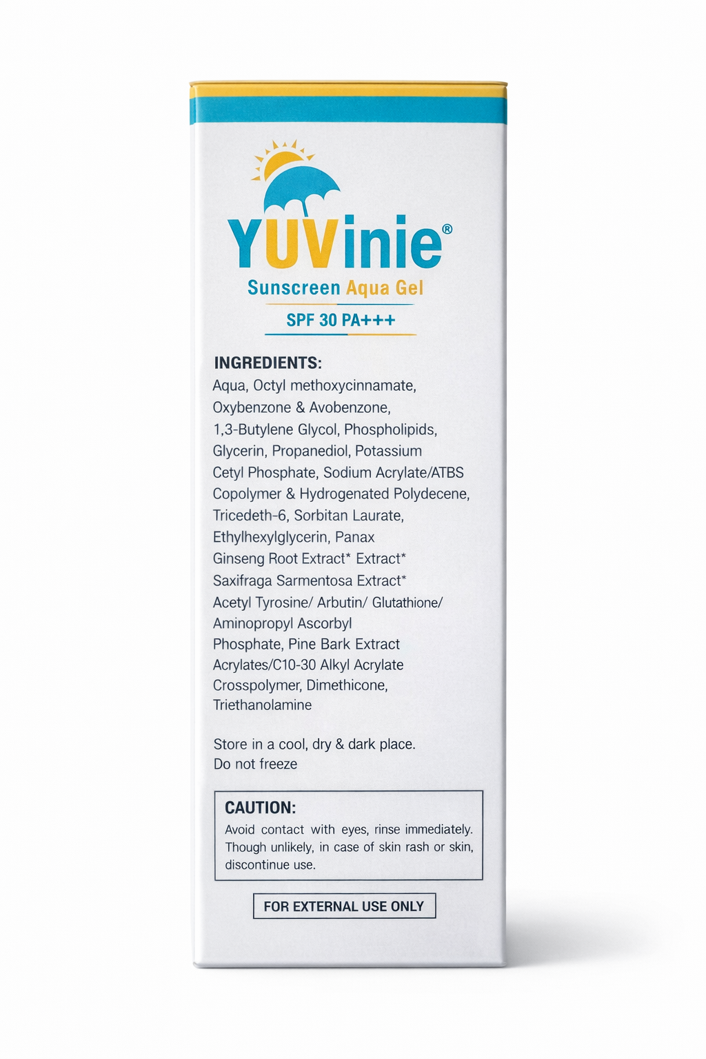 yuvinie aqua sunscreen gel - (50g)
