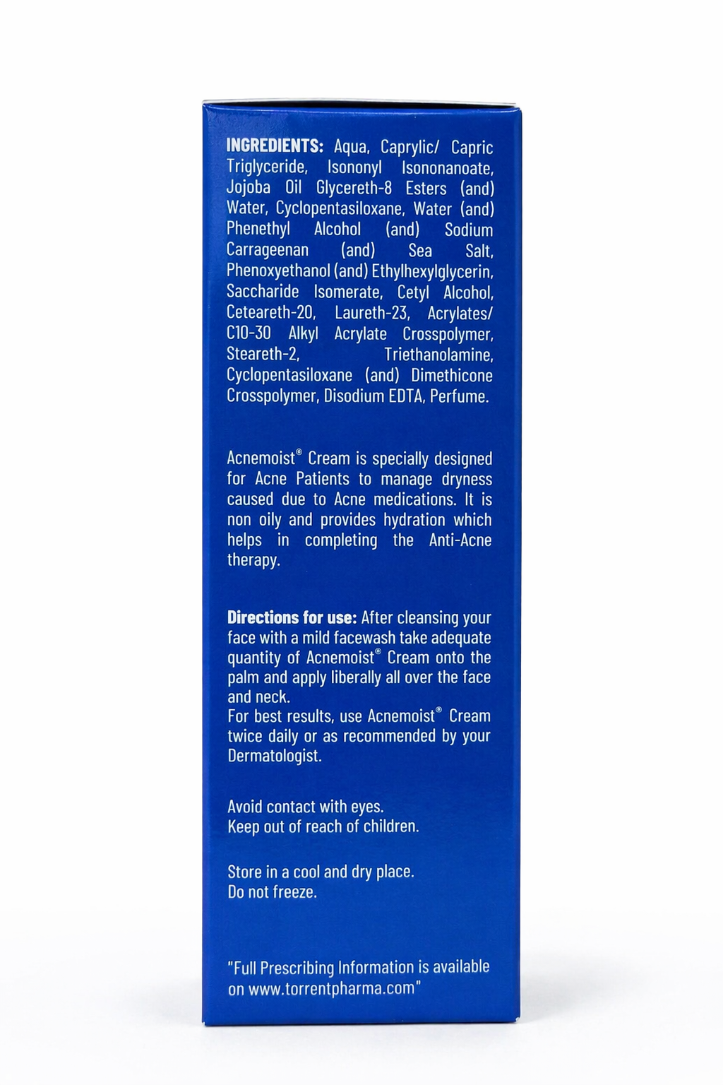acnemoist cream | non-comedogenic moisturizer for acne-prone skin | 60g