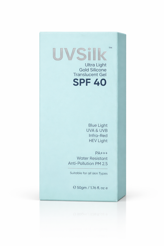 UVSilk Ultra Light Gold Silicone Sunscreen Gel SPF 40 PA+++