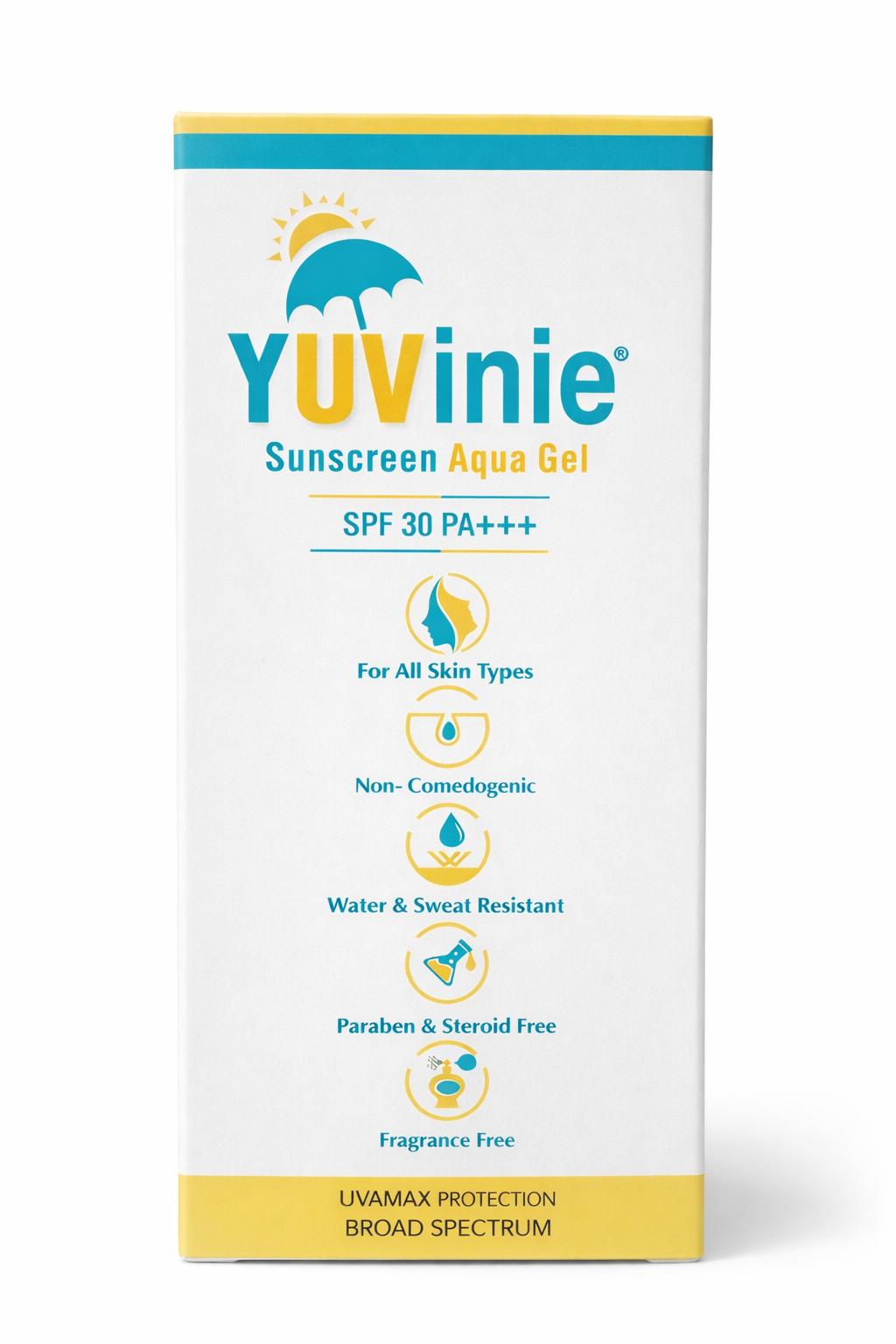 yuvinie aqua sunscreen gel - (50g)